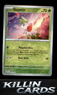 Reverse Holofoil Shaymin 013/162 Pokemon Uncommon SV05: Temporal Forces Card NM
