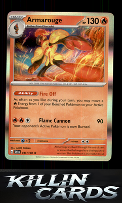 Armarouge - 041/198 041/198 Pokemon Rare SV01: Scarlet & Violet Base Set Card NM