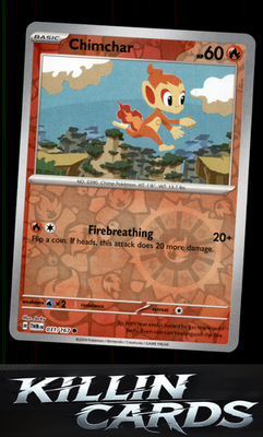 Reverse Holofoil Chimchar 031/167 Pokemon Common SV06: Twilight Masquerade Card