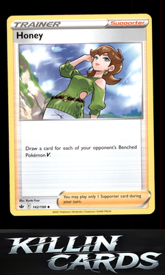 Honey 142/198 Pokemon Uncommon SWSH06: Chilling Reign Card NM