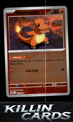 Reverse Holofoil Charmander 011/094 Pokemon Common ME02: Phantasmal Flames Card
