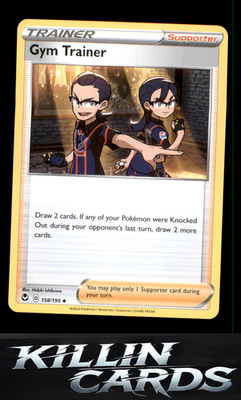 Gym Trainer 158/195 Pokemon Uncommon SWSH12: Silver Tempest Card NM