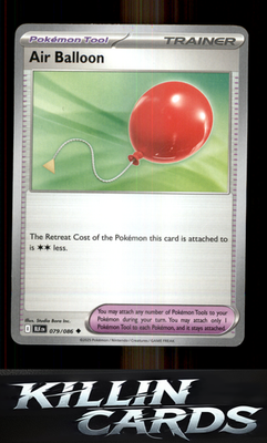 Air Balloon 079/086 Pokemon Uncommon SV: Black Bolt Card NM