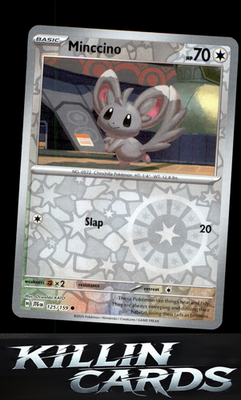 Reverse Holofoil Minccino 125/159 Pokemon Common SV09: Journey Together Card NM