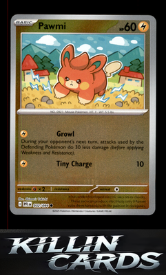 Pawmi 032/094 Pokemon Common ME02: Phantasmal Flames Card NM