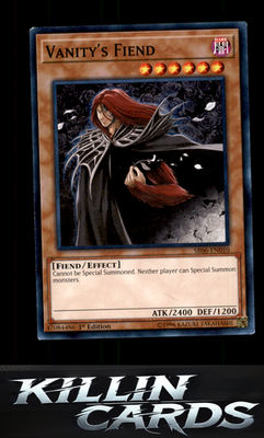 1st Edition Vanity's Fiend SR06-EN010 YuGiOh Common Structure Deck: Lair of Dark