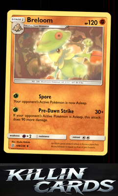 Breloom 108/236 Pokemon Uncommon SM - Unified Minds Card NM