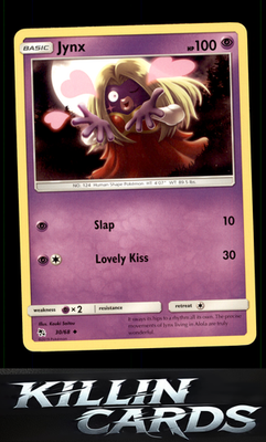 Jynx 30/68 Pokemon Uncommon Hidden Fates Card NM