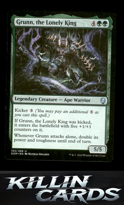 Grunn, the Lonely King 165 Magic U Dominaria Card NM