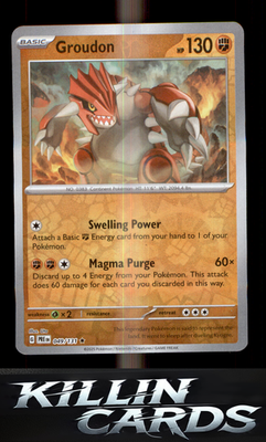 Reverse Holofoil Groudon 049/131 Pokemon Rare SV: Prismatic Evolutions Card NM