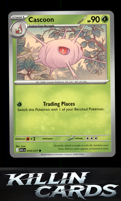 Cascoon 014/217 Pokemon Common ME: Ascended Heroes Card NM