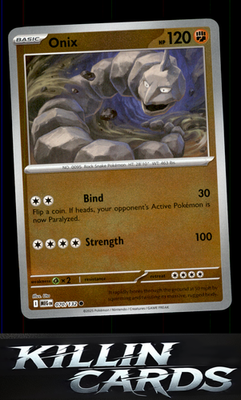 Reverse Holofoil Onix 070/132 Pokemon Common ME01: Mega Evolution Card NM