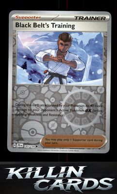 Reverse Holofoil Black Belt's Training - 145/159 145/159 Pokemon Common SV09: Jo