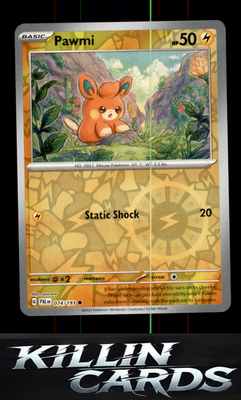 Reverse Holofoil Pawmi 074/193 Pokemon Common SV02: Paldea Evolved Card NM