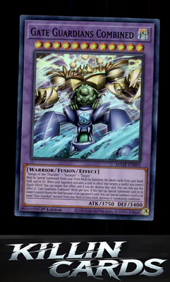 Gate Guardians Combined MAZE-EN003 YuGiOh Super Rare Maze of Memories Card NM