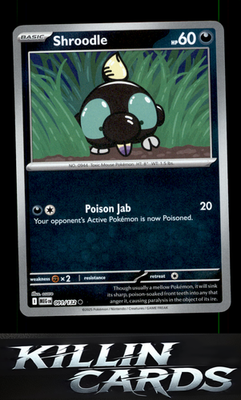Reverse Holofoil Shroodle - 091/132 091/132 Pokemon Common ME01: Mega Evolution