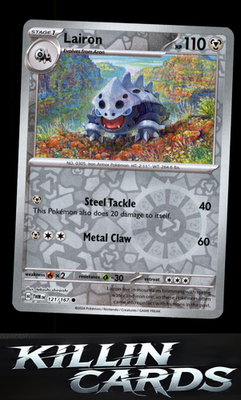 Reverse Holofoil Lairon - 121/167 121/167 Pokemon Common SV06: Twilight Masquera