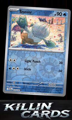 Reverse Holofoil Snover 059/182 Pokemon Common SV10: Destined Rivals Card NM