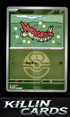 Reverse Holofoil Wurmple (Love Ball) 011/217 Pokemon Common ME: Ascended Heroes