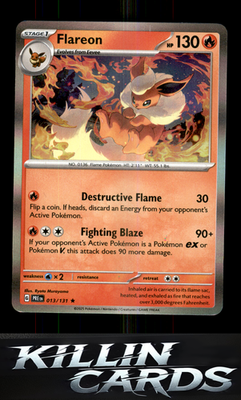 Flareon 013/131 Pokemon Rare SV: Prismatic Evolutions Card NM