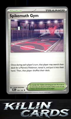 Spikemuth Gym 169/182 Pokemon Uncommon SV10: Destined Rivals Card NM