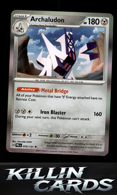 Archaludon 070/131 Pokemon Rare SV: Prismatic Evolutions Card NM