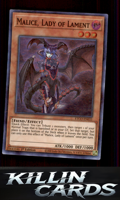 1st Edition Malice, Lady of Lament ETCO-EN035 YuGiOh Super Rare Eternity Code Ca