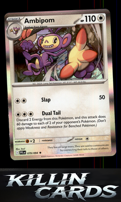 Reverse Holofoil Ambipom - 079/094 079/094 Pokemon Rare ME02: Phantasmal Flames