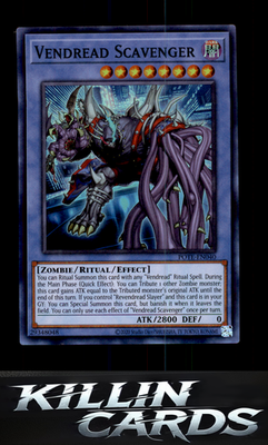 Vendread Scavenger POTE-EN040 YuGiOh Super Rare Power of the Elements Card NM