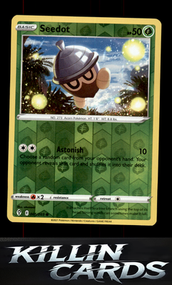 Reverse Holofoil Seedot 005/203 Pokemon Common SWSH07: Evolving Skies Card NM