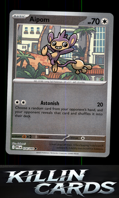 Reverse Holofoil Aipom 078/094 Pokemon Common ME02: Phantasmal Flames Card NM