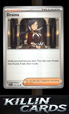 Drasna - 173/191 173/191 Pokemon Common SV08: Surging Sparks Card NM