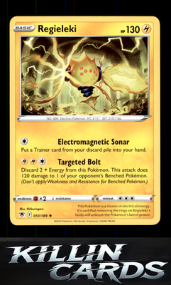 Regieleki 051/189 Pokemon Rare SWSH10: Astral Radiance Card NM