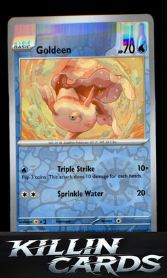Reverse Holofoil Goldeen 118/165 Pokemon Common SV: Scarlet & Violet 151 Card NM