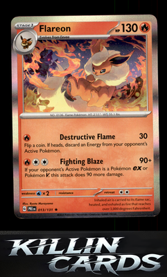 Flareon 013/131 Pokemon Rare SV: Prismatic Evolutions Card NM