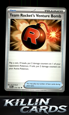 Team Rocket's Venture Bomb 179/182 Pokemon Uncommon SV10: Destined Rivals Card N