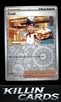 Reverse Holofoil Cook 147/167 Pokemon Uncommon SV06: Twilight Masquerade Card NM