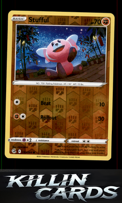 Reverse Holofoil Stufful 150/264 Pokemon Common SWSH08: Fusion Strike Card NM