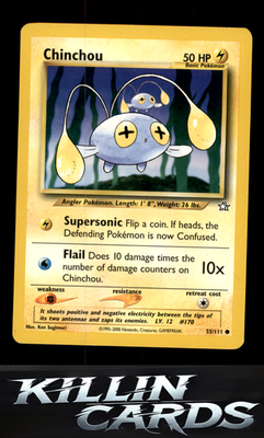 Chinchou 055/111 Pokemon Common Neo Genesis Card LP