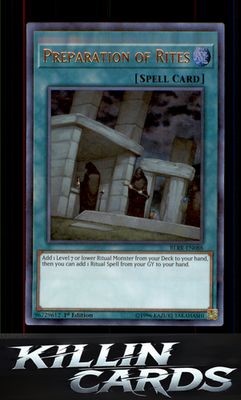 1st Edition Preparation of Rites BLRR-EN088 YuGiOh Ultra Rare Battles of Legend:
