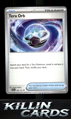 Tera Orb 189/191 Pokemon Uncommon SV08: Surging Sparks Card NM