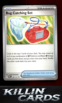 Bug Catching Set 102/131 Pokemon Uncommon SV: Prismatic Evolutions Card NM