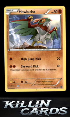 Hawlucha 87/162 Pokemon Rare XY - BREAKthrough Card LP