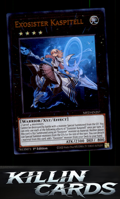 1st Edition Exosister Kaspitell MP23-EN257 YuGiOh Ultra Rare 25th Anniversary Ti