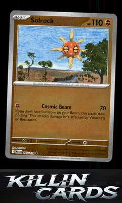 Reverse Holofoil Solrock 075/132 Pokemon Uncommon ME01: Mega Evolution Card NM