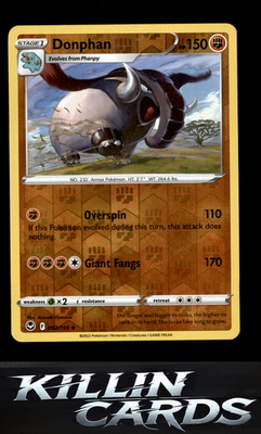Donphan 092/195 Pokemon Uncommon SWSH12: Silver Tempest Card LP