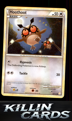 Hoothoot 66/123 Pokemon Common HeartGold SoulSilver Card LP