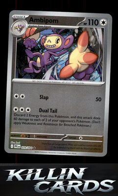 Reverse Holofoil Ambipom - 079/094 079/094 Pokemon Rare ME02: Phantasmal Flames