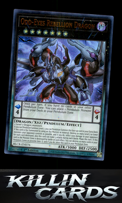 1st Edition Odd-Eyes Rebellion Dragon BLCR-EN076 YuGiOh Ultra Rare Battles of Le