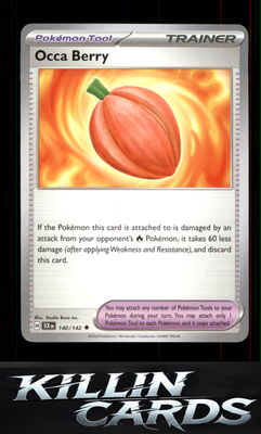Occa Berry 140/142 Pokemon Uncommon SV07: Stellar Crown Card NM